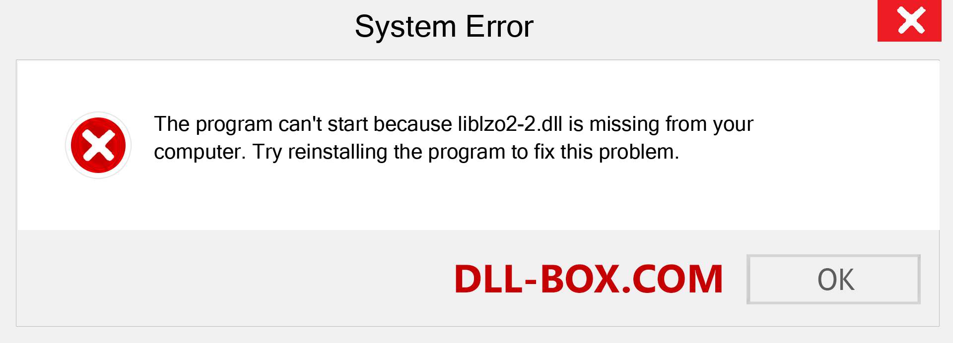 liblzo2-2.dll file is missing?. Download for Windows 7, 8, 10 - Fix  liblzo2-2 dll Missing Error on Windows, photos, images